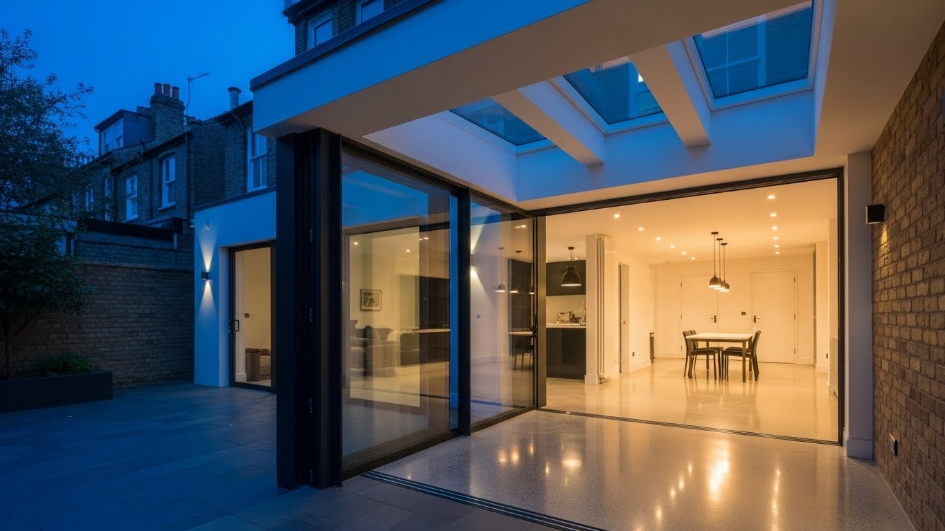 Single-storey rear extension in South West London